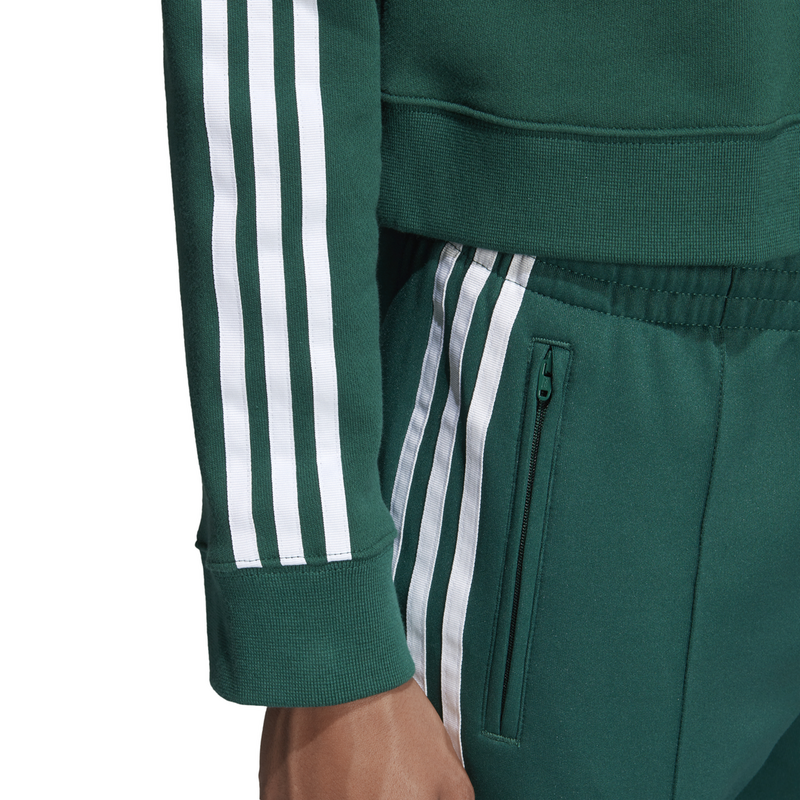 Adidas cropped hoodie collegiate green outlet