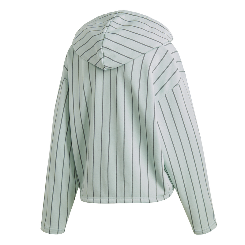Adidas cropped hoodie vapour green sale