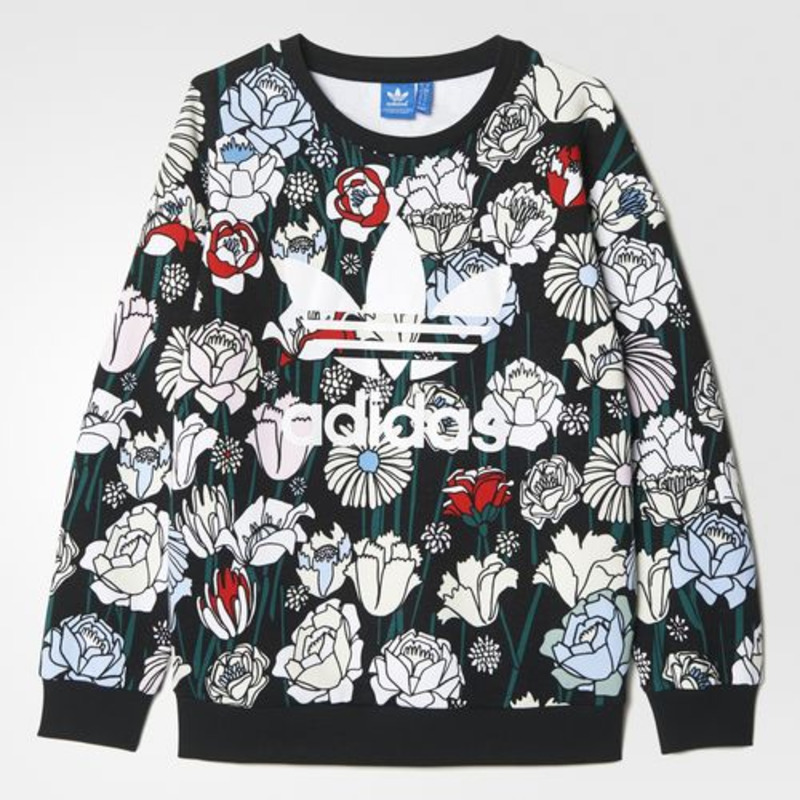 Adidas hotsell floral sweater