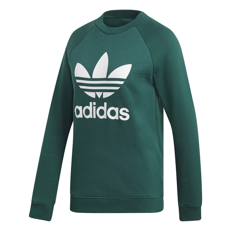 Women's adidas trefoil crewneck sweatshir best sale