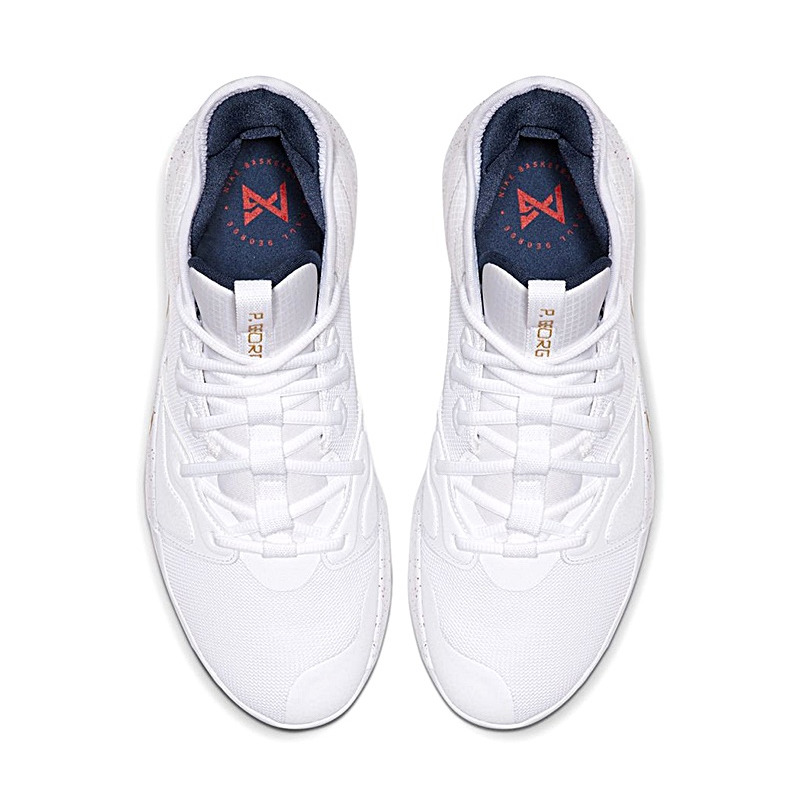 Nike pg 3 white metallic gold deals
