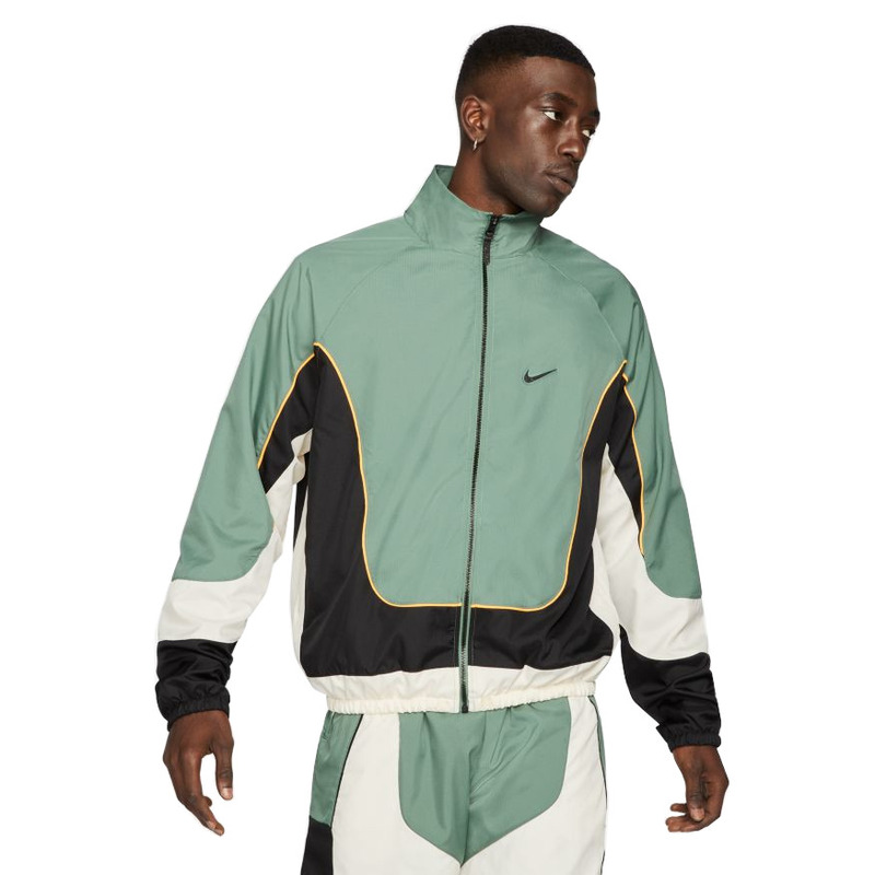 Nike Throwback Men s Basketball Jacket Dutch Green