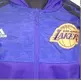 Jaqueta Junior Adidas Angeles Lakers (roxo/preto/amarelo)