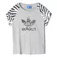 Adidas Original Camiseta Mulheres Trefoil Logo Zebra (gris/negro/blanco)