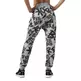 Reebok Dance Printed Knit Drop Crotch Pant (grey/black)