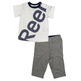 Reebok  Baby Summer Set (branco/cinza/azul)