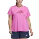 Adidas Training Bos Logo Tee Plus Size "Screaming Pink"