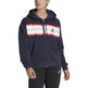 Adidas W Essentials Pinstripe Block Fleece Full-Zip Loose Fit "Navy"