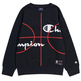 Champion Kids Basketball Logo Fleece Sweatshirt "Black"