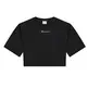 Champion Wm´s Cropped Back Script Logo T-Shirt "Black"