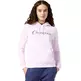 Champion Women's Fleece Hooded Sweatshirt Script Logo "Pink"