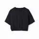 Desigual Baggy Cropped Sport T-shirt "Black"