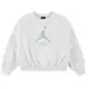 Jordan Girls Jumpman Club Pleated Fleece Crew Sweater "Sail"