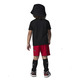 Jordan Infants Jumpman Static Tee Short Mesh Set "Gym Red-Black"