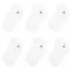 Jordan Kids JDB Everyday Essentials Ankle 6 PPack Socks "White"