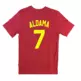 Nike Camiseta España Basket # 7 ALDAMA # "Gym Red/Yellow"