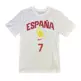 Nike Camiseta España Basket  # 7 ALDAMA # "White Gym Red"