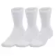 UA Unissex 3-Maker 3-Pack Mid-Crew Socks "White-Mod Gray"