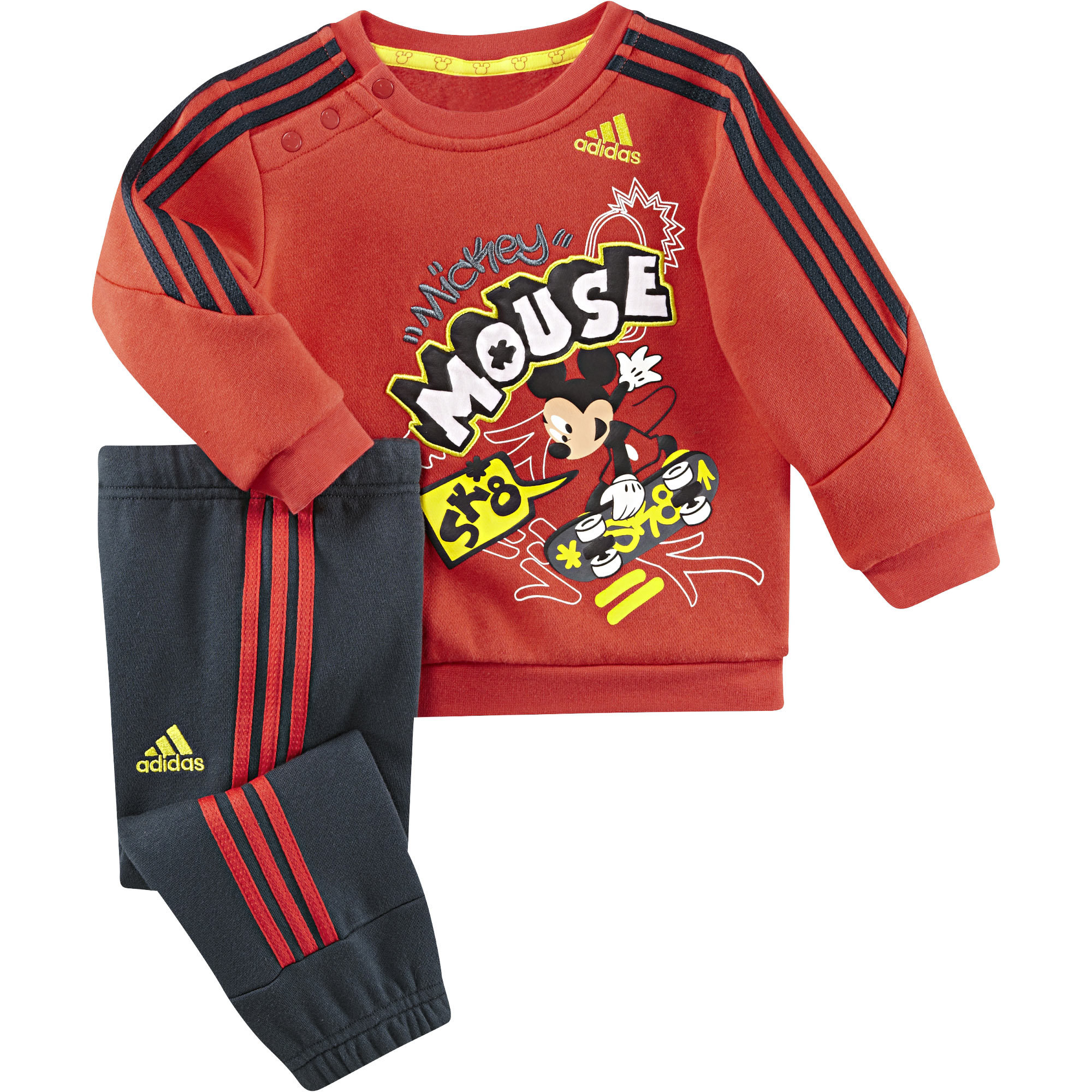 Adidas Disney Mickey Track Suit Set Baby (vermelho/azul)