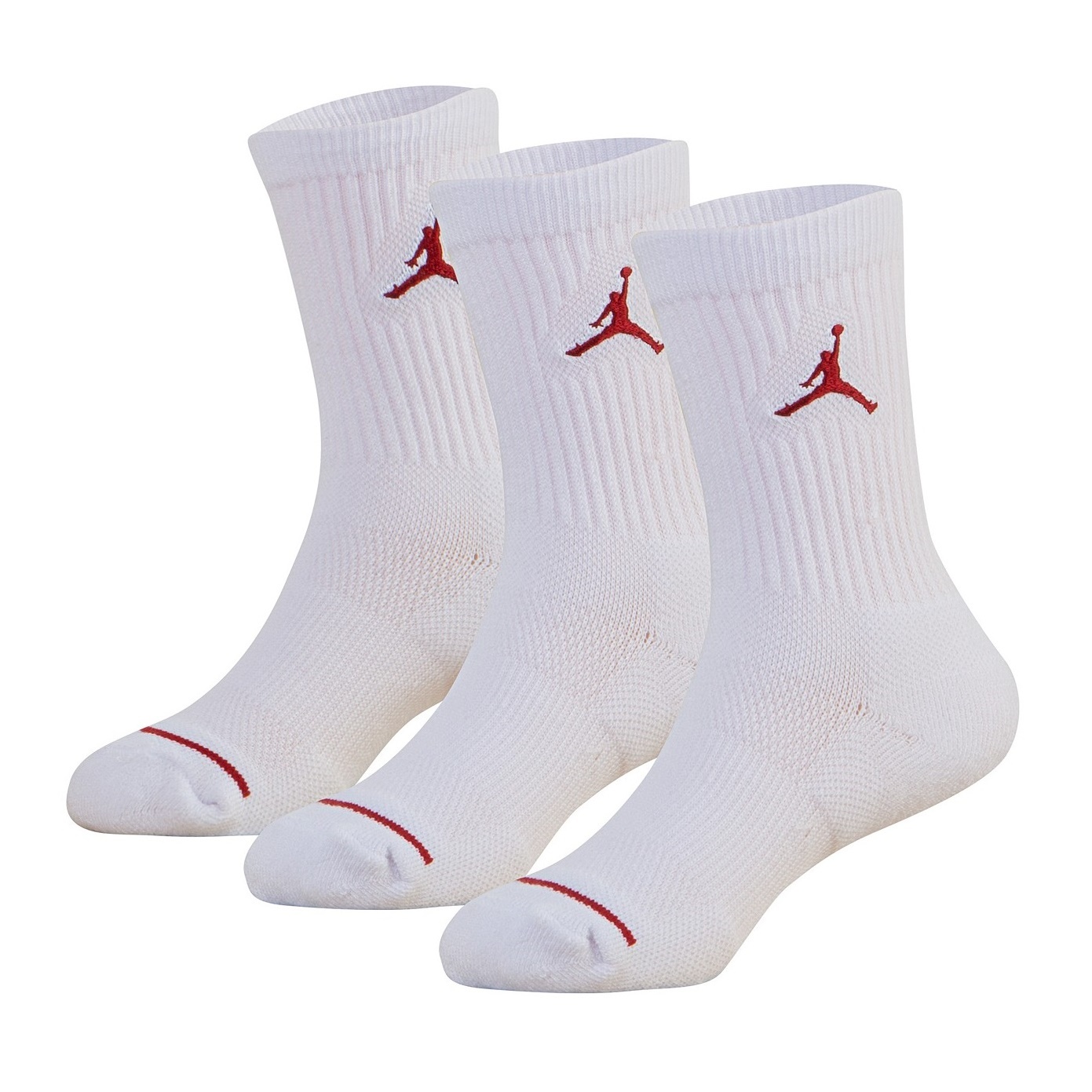Jordan Kids Jumpman Crew Socks 3 Pair (2735)(White)