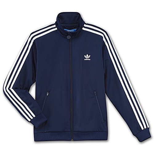 casaco adidas azul e branco