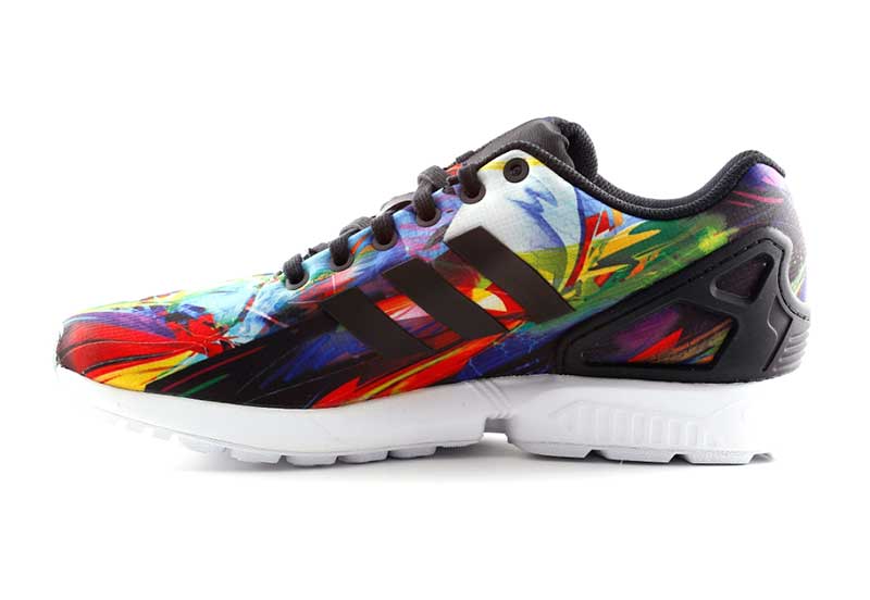 adidas originals zx flux black/multicolor