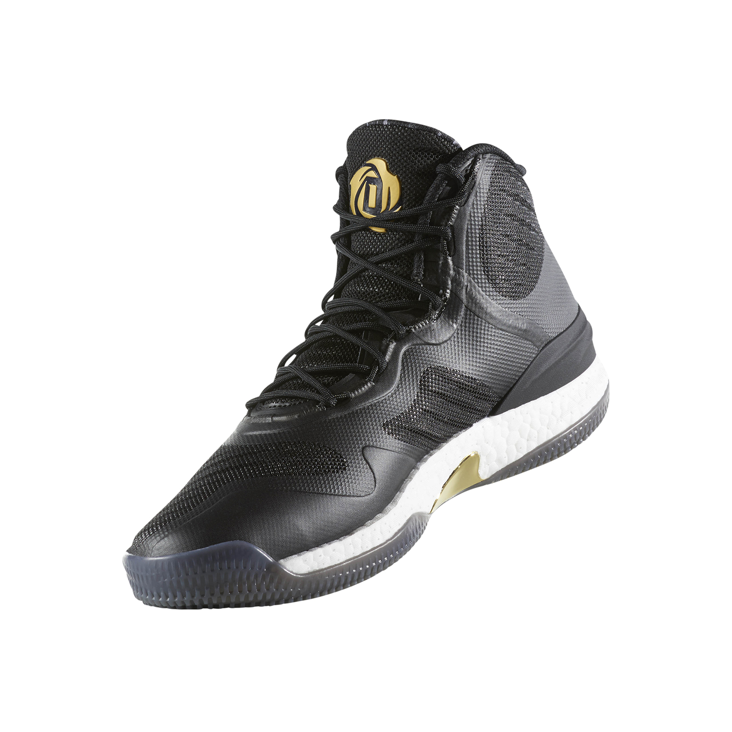 black and gold d rose shoes