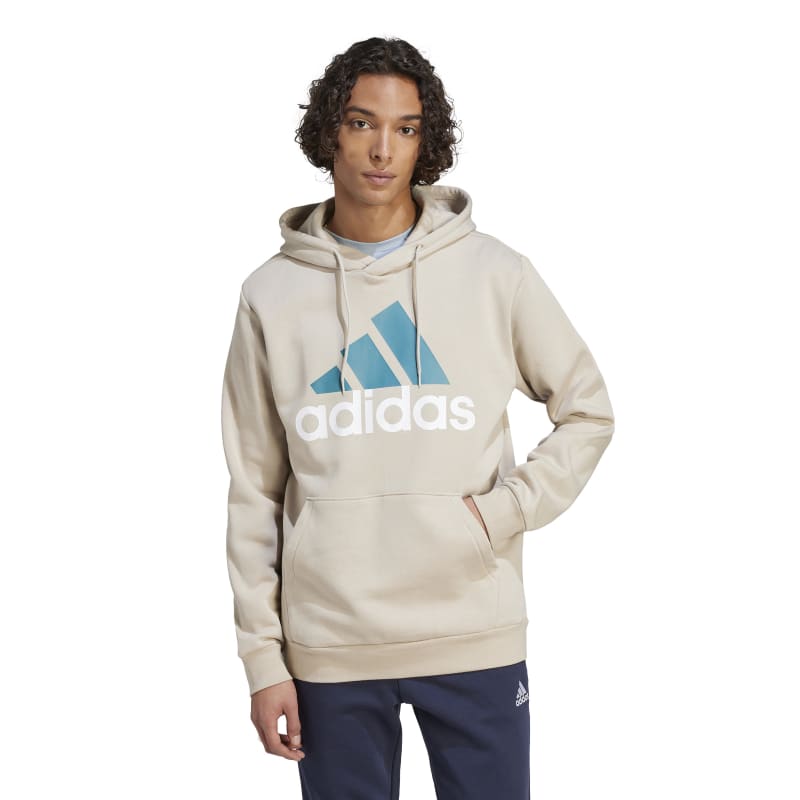 Adidas Essentials Fleece Big Logo Hoodie Beige