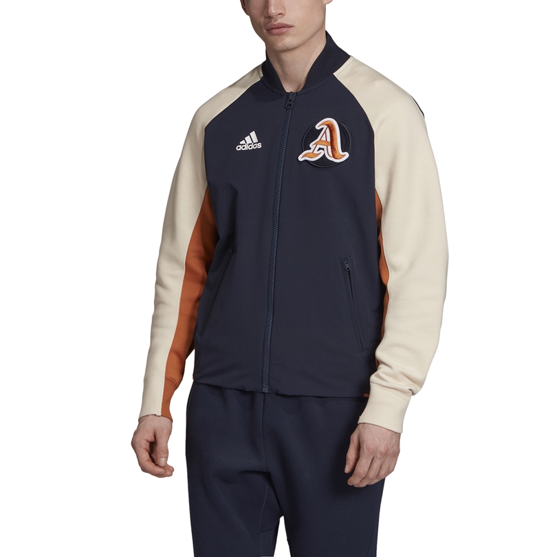 Adidas MenÂ´s Varsity Jacket (Legend Ink/ Linen)