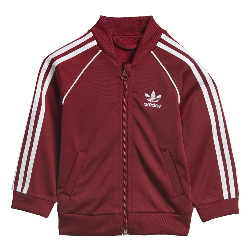 burgundy adidas tracksuit