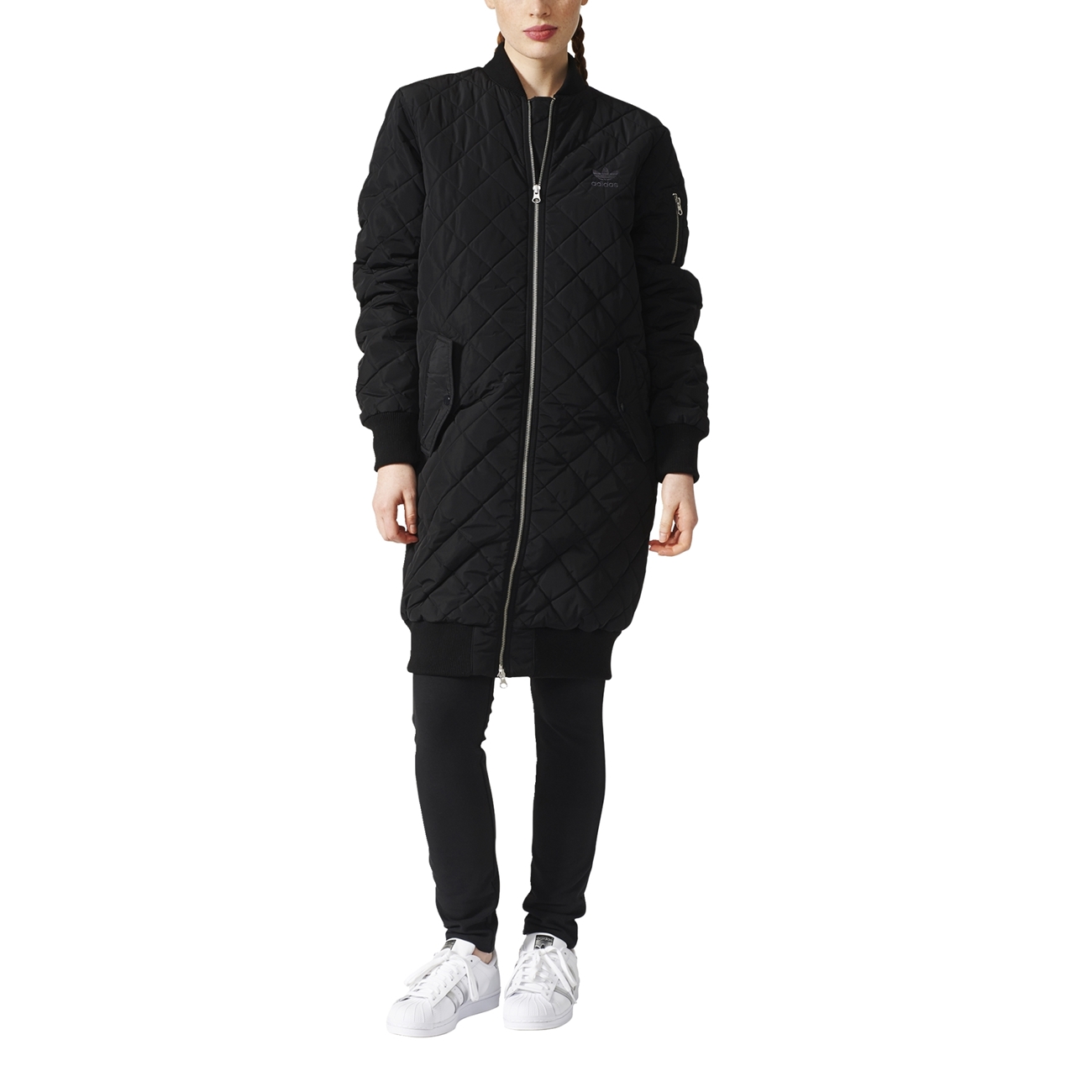 adidas quilted bomber