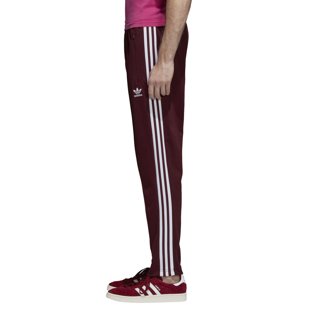 adidas track pants burgundy