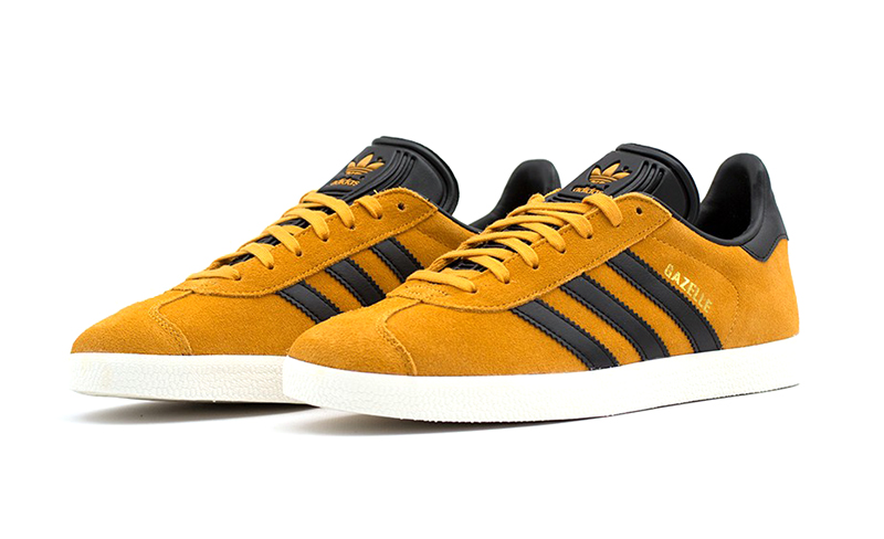 adidas gazelle mustard and black