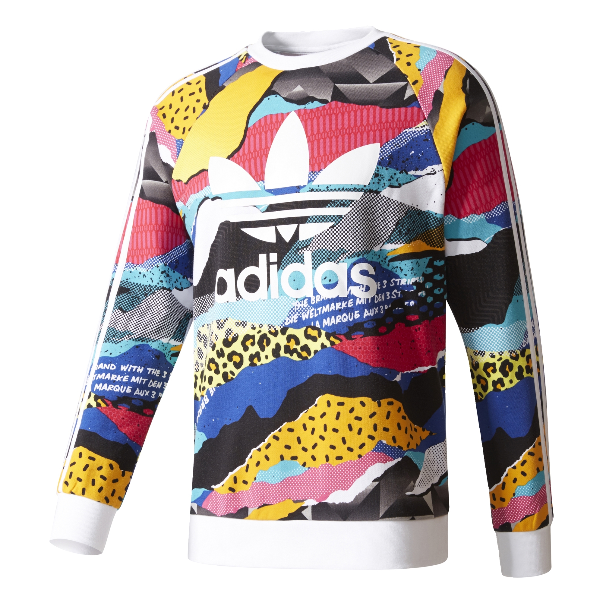 adidas multicolor sweater