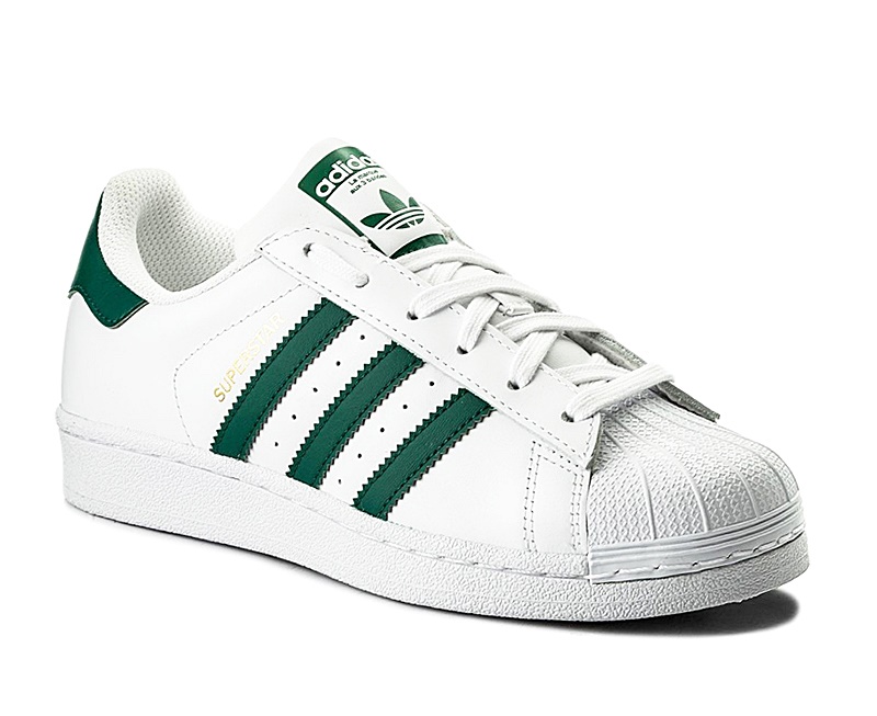 Adidas superstar verde e branco outlet