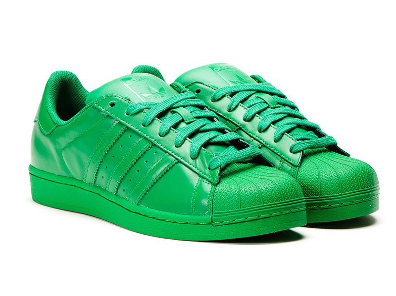 adidas superstar hombre verdes