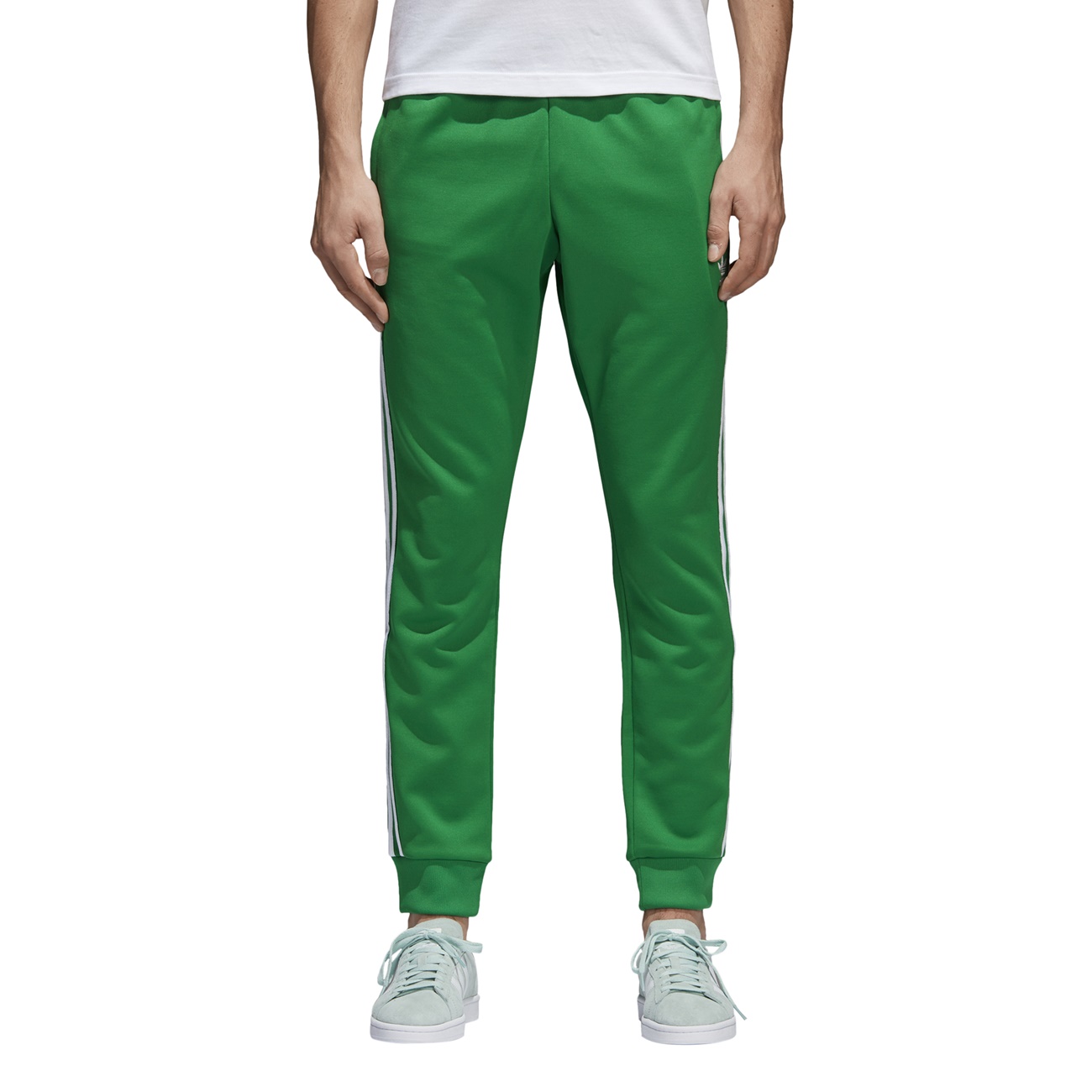 adidas superstar track pants green