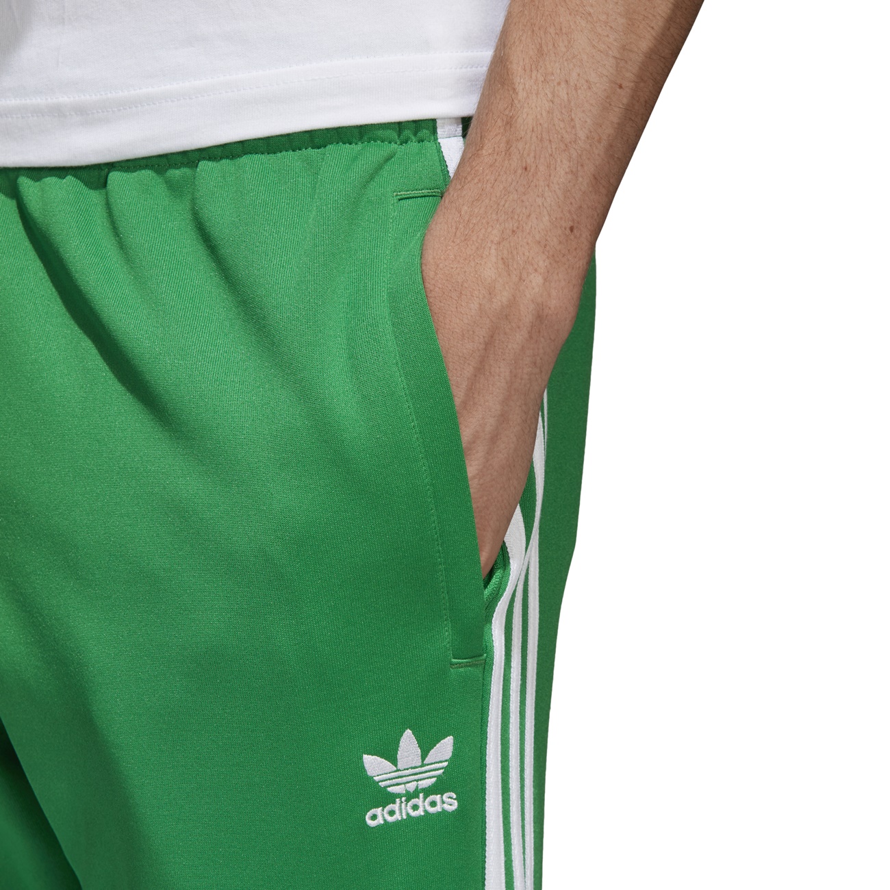 adidas superstar track pants green