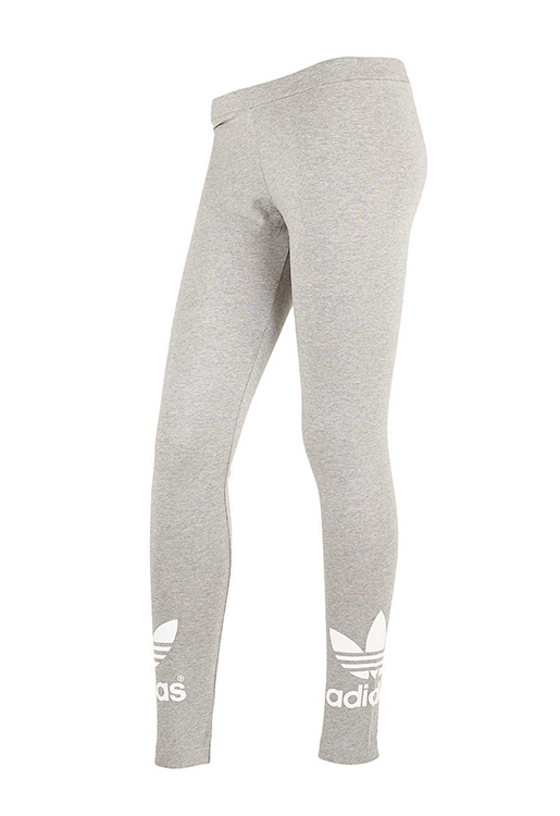 adidas trefoil leggings grey