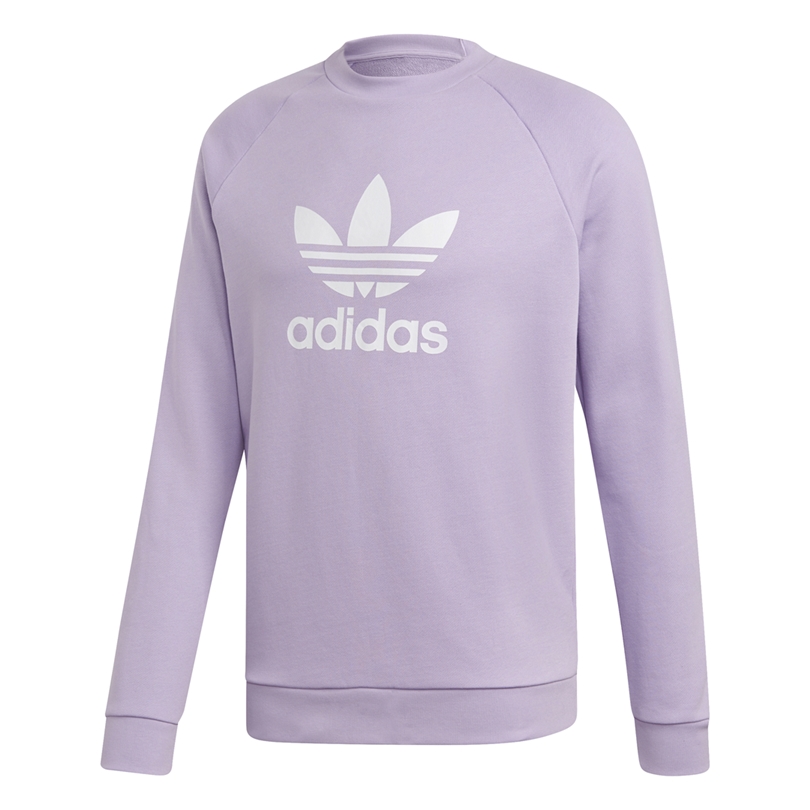 Adidas Originals Light Purple Crewneck Sweatshirt Adidas Originals