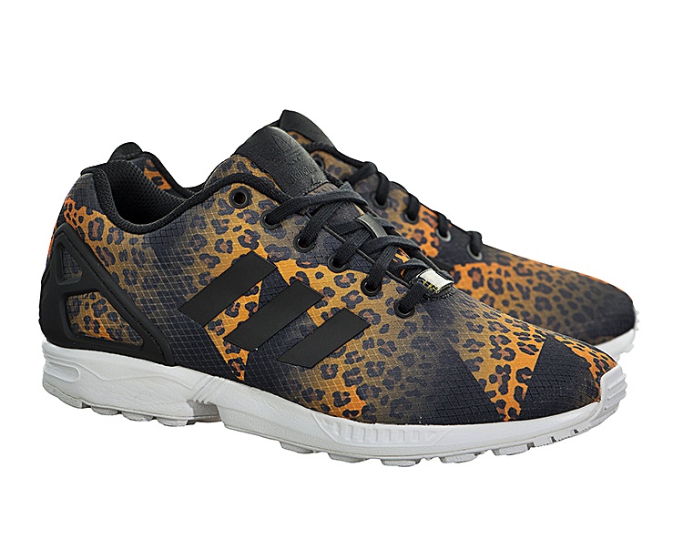 adidas zx flux leopard black