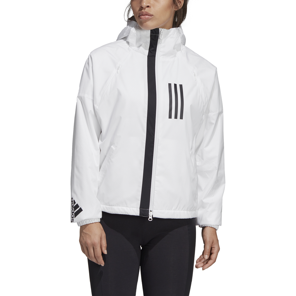 Adidas Women Windbreaker Jacket Fleece Lined (WHITE)