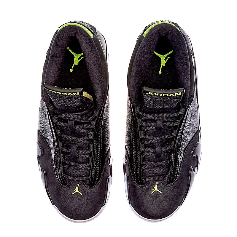 Air Jordan 14 Retro "Indiglo" (005/black/white/vivid green)