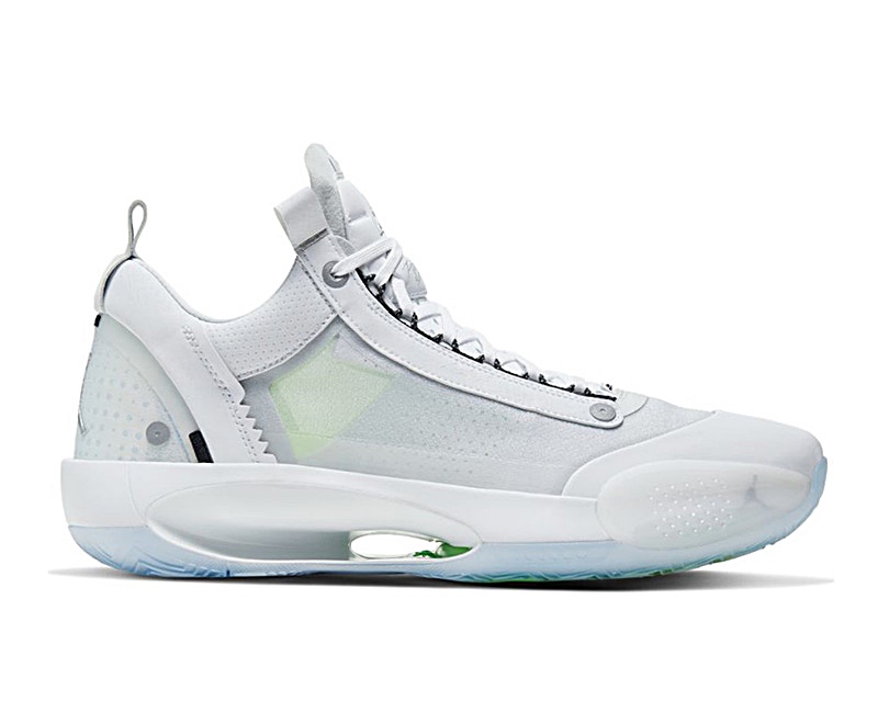 jordan xxxiv low black vapor green bleached coral