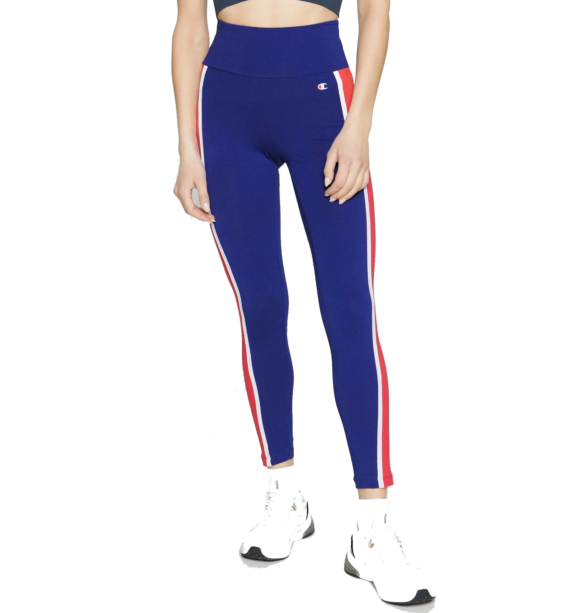 Champion Legacy Heritage Block Logo Leggings Blue