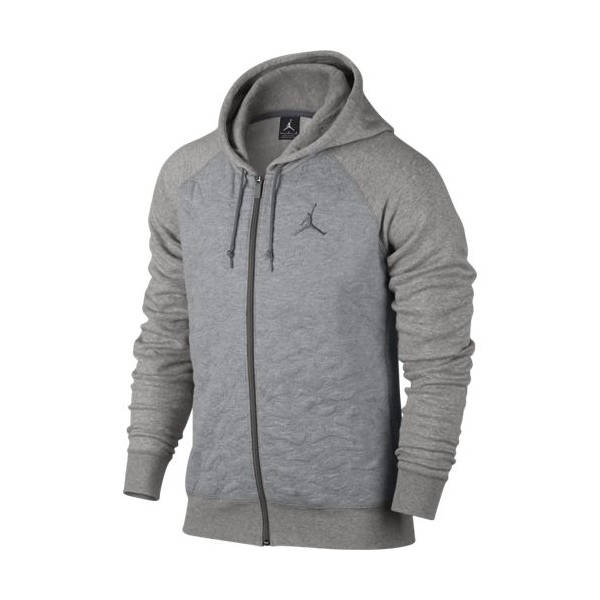 Jordan AJ 3 Fleece FullZip Hoodie (063/charcoal heathr/dark gre