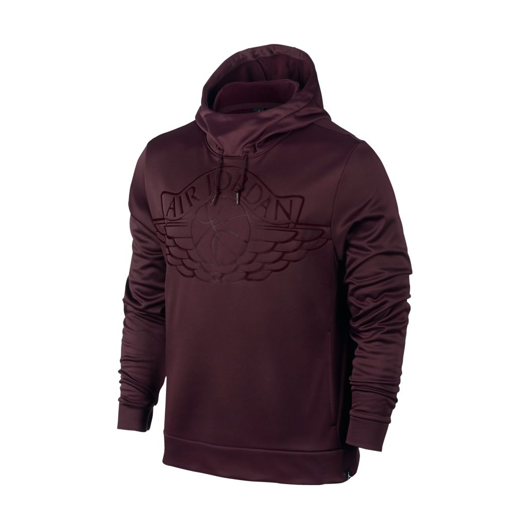 Jordan Wings Basketball Pullover Hoodie (681/night maroon)