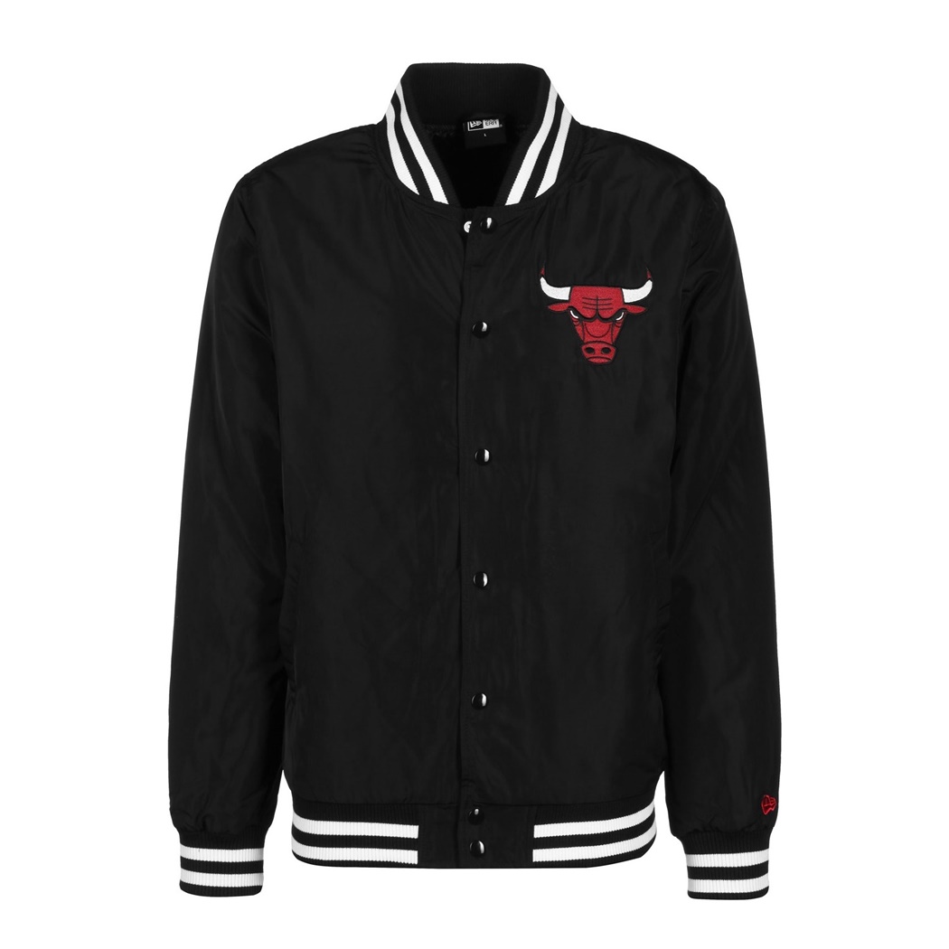 black and white chicago bulls jacket