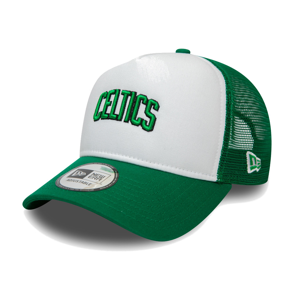 New Era 9Fifty Trucker Snapback - Boston Celtics Kelly Green - Berretto Regolabile Con Retro A Rete