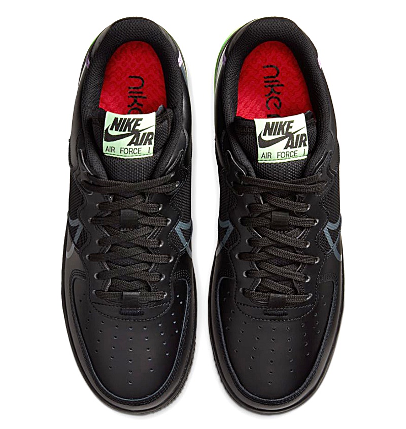 nike air force 1 react negras